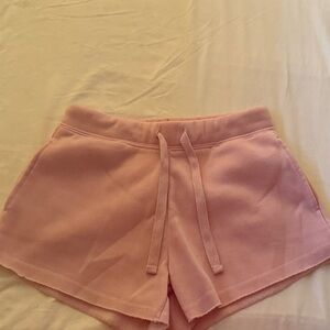 Carbon Pink Athletic Drawstring Shorts